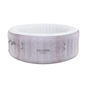 SaluSpa Cancun Energy-Efficient AirJet Hot Tub Liner Replacement. Gray Wicker