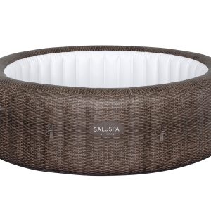 SaluSpa St. Moritz AirJet Hot Tub Liner Replacement. Brown Rattan
